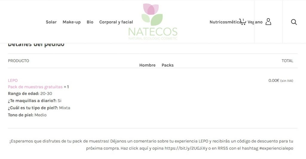 packs muestras gratuitas