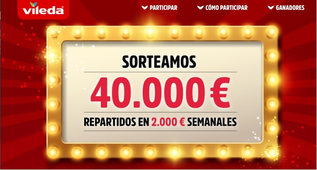 sorteo 40.000 euros Vileda