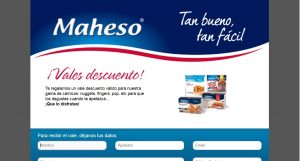 cupón descuentos Maheso