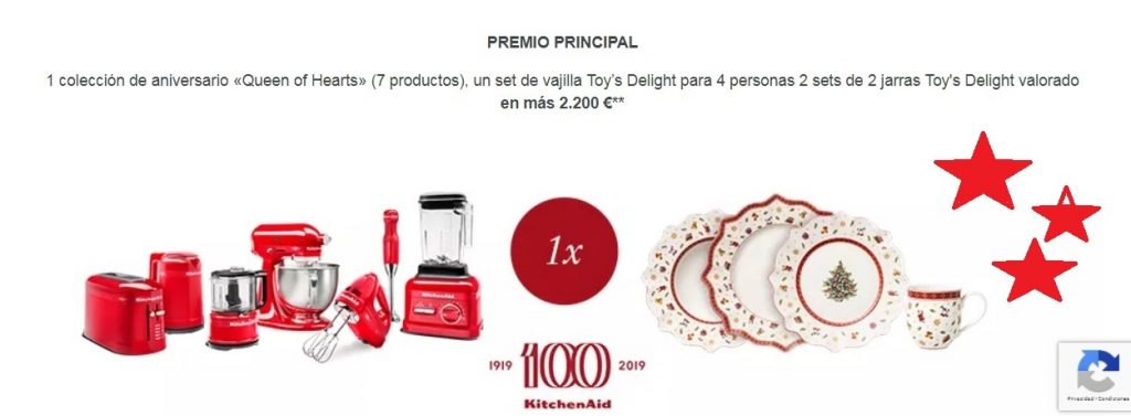 premio principal del gran sorteo navidad villeroy