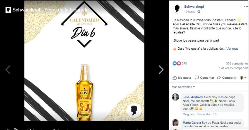 Caendario Adviento Schwarzkopf