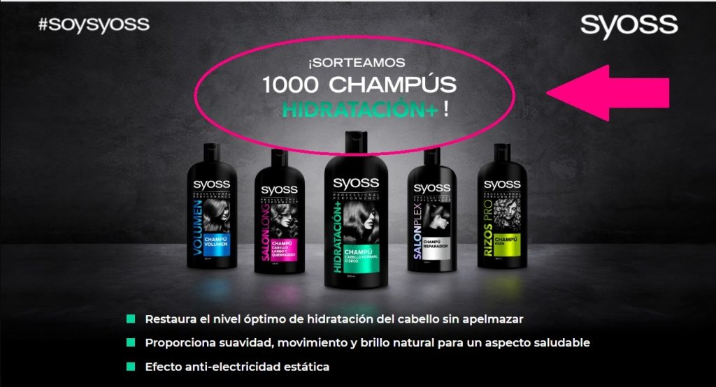 muestras gratis de champús