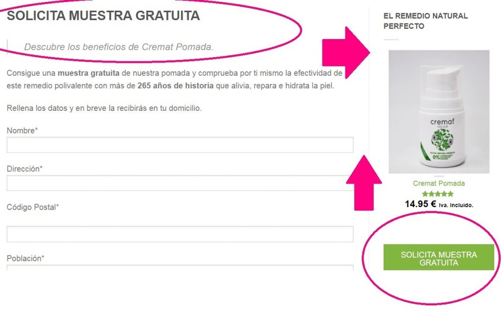 muestras gratis de crema