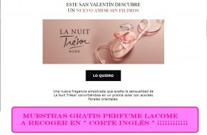 muestras gratis perfume perfume