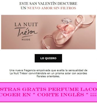 muestras gratis perfume perfume