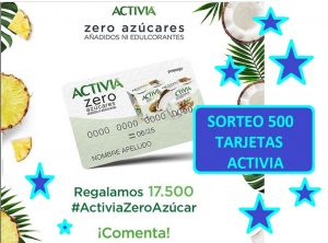 sorteo activia tarjetas regalo