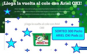 SORTEO ARIEL OXI