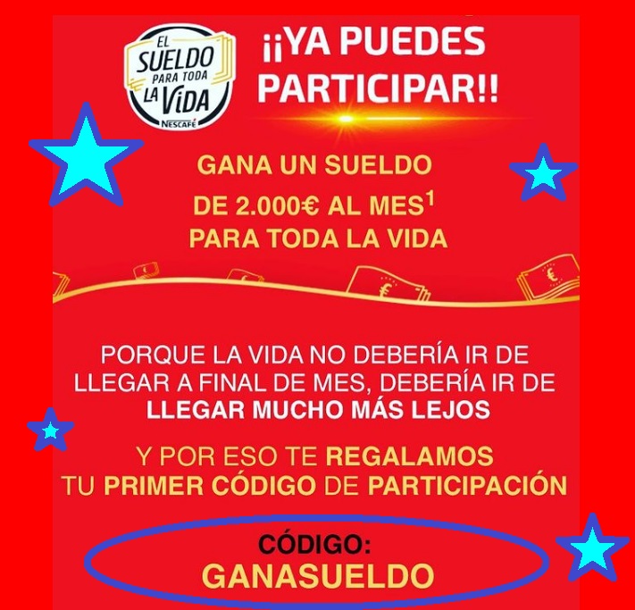 CÓDIGO GRATIS para el sorteo nescafe 2021