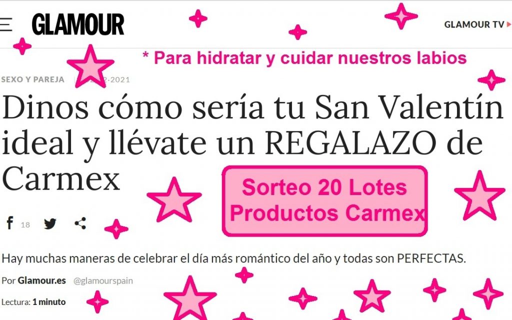 sorteo 20 lotes productos carmex