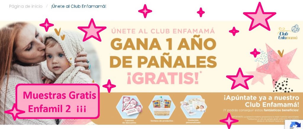 muestras gratis a domicilio Enfamil 2 Leche para bebés
