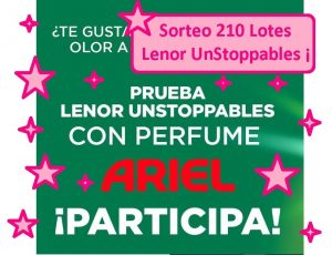 sorteo 210 lotes lenor unstoppables