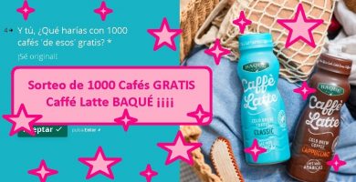 SORTEO DE 100 CAFÉS LATTE BAQUÉ