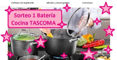 SORTEO 1 BATERÍA COCINA TASCOMA