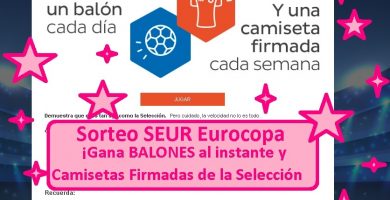 Sorteo SEUR Eurocopa Balones y Camisetas gratis Selección