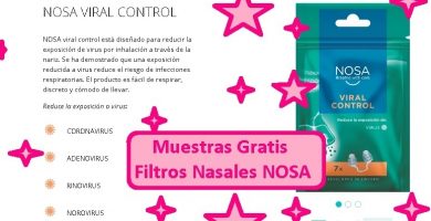 muestras gratis filtros nasales NOSA