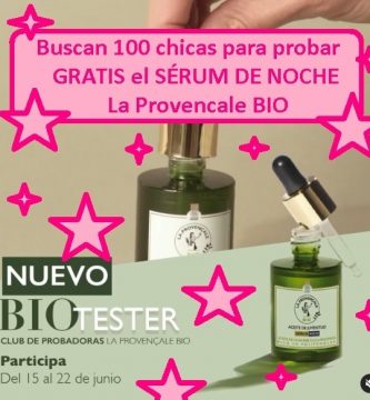 probar gratis sérum de noche la provencale BIO