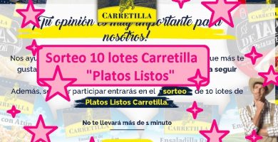 SORTEO CARRETILLA de 10 lotes platos listos