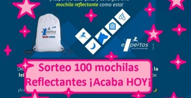 sorteo 100 mochilas reflectantes