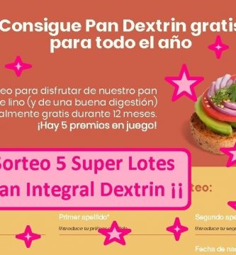 sorteo 5 super lotes pan integral Dextrin