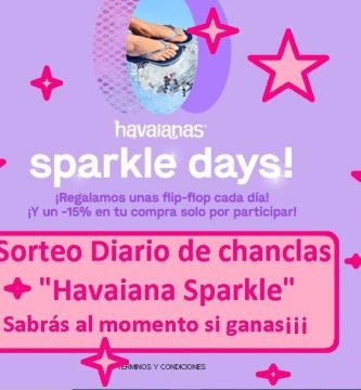 sorteo chanclas havaianas sparkle ¡Sabrás al momento si has ganado¡