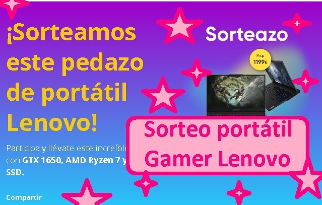 sorteo portátil gamer lenovo