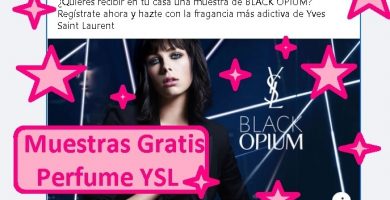 Muestras Gratis Perfume Yves Saint Laurent Black opium