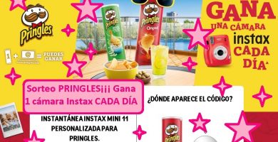 SORTEO PRINGLES GANA UNA CÁMARA INSTAX CADA DÍA