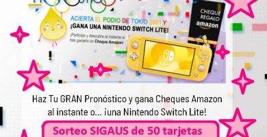 SORTEO SIGAUS 50 TARJETAS AMAZON POR VALOR DE 10 EUROS