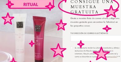 muestras gratis belleza y cosmética RITUAL