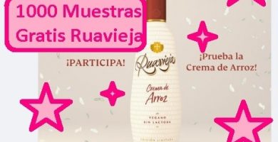 1000 muestras gratis ruavieja crema de arroz