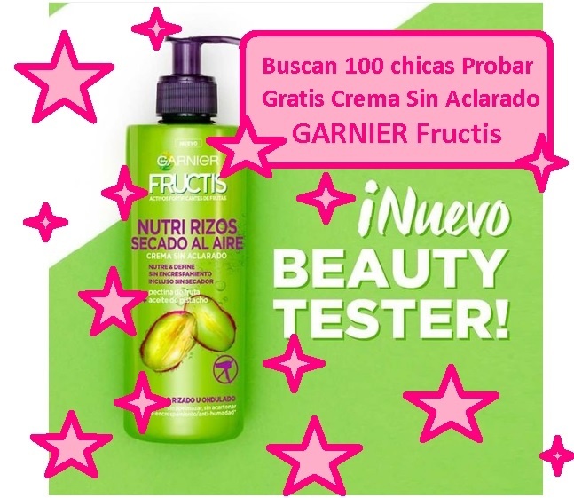 💖 Buscan 100 chicas para probar Gratis Crema Sin Aclarado Garnier Fructis