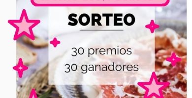 sorteo muñoz rojo 30 sobres jaón ibércio de bellota