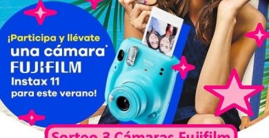 sorteo tampax 3 cámaras Fujifilm Instax 11
