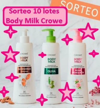 Sorteo 10 lotes Body Milk Crowe