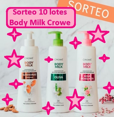 Sorteo 10 lotes Body Milk Crowe