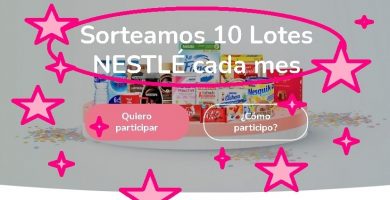 Sorteo 10 lotes de productos Nestlé CADA MES