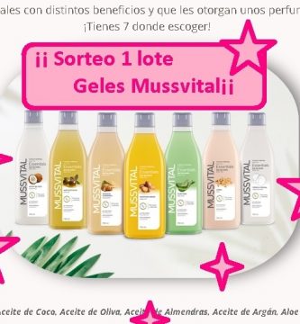 sorteo 1 lote geles Mussvital