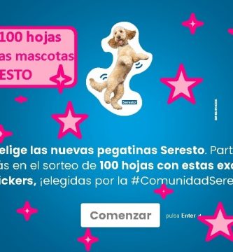 sorteo 100 hojas pegatinas seresto mascotas perros y gatos