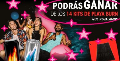 sorteo burn de 14 Kits de playa