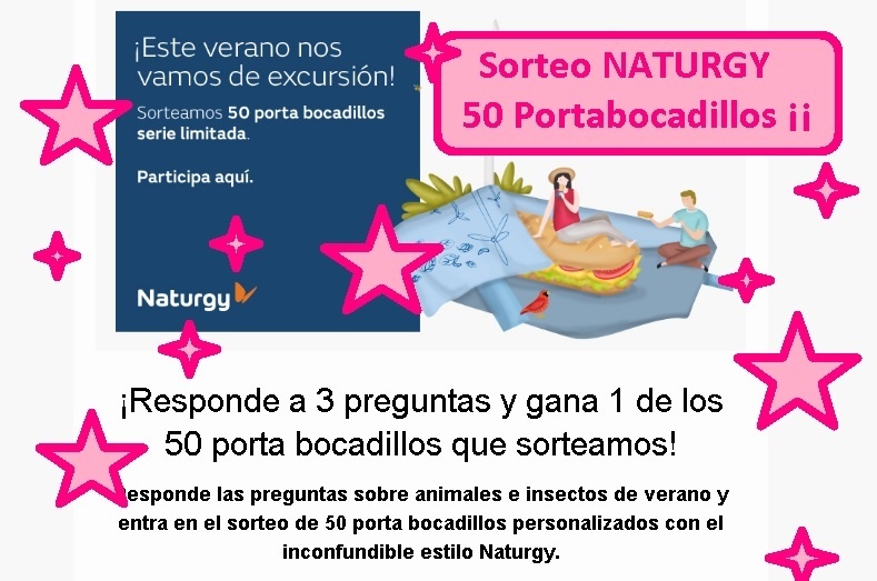 sorteo NATURGY de 50 portabocadillos