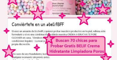 probar gratis BELIF Crema Limpiadora de Poros