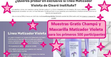 MUESTRAS GRATIS CHAMPU Y MASCARILLA MATIZADOR VIOLETA