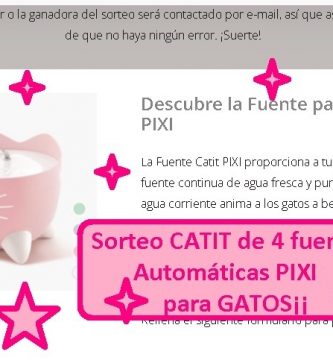 Sorteo CATIT de 4 fuentes automáticas para gatos PIXI