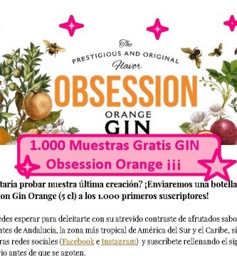 muestras gratis obsession orange gin