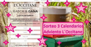 sorteo 3 calendarios adviento L´Occitane