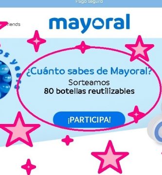 sorteo mayoral 80 botellas agua reutilizables