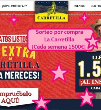 sorteo por compra La Carretilla Cada semana 1500 euros
