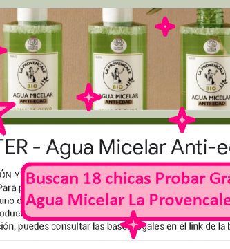 probar gratis agua micelar la provencale bio