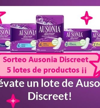 sorteo 5 lotes de productos Ausonia Discreet