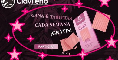 sorteo clavileño de 6 tabletas chocolate cada semana